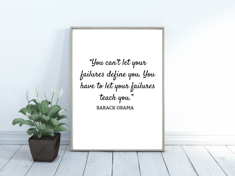 Barack Obama Motivational Quote Poster