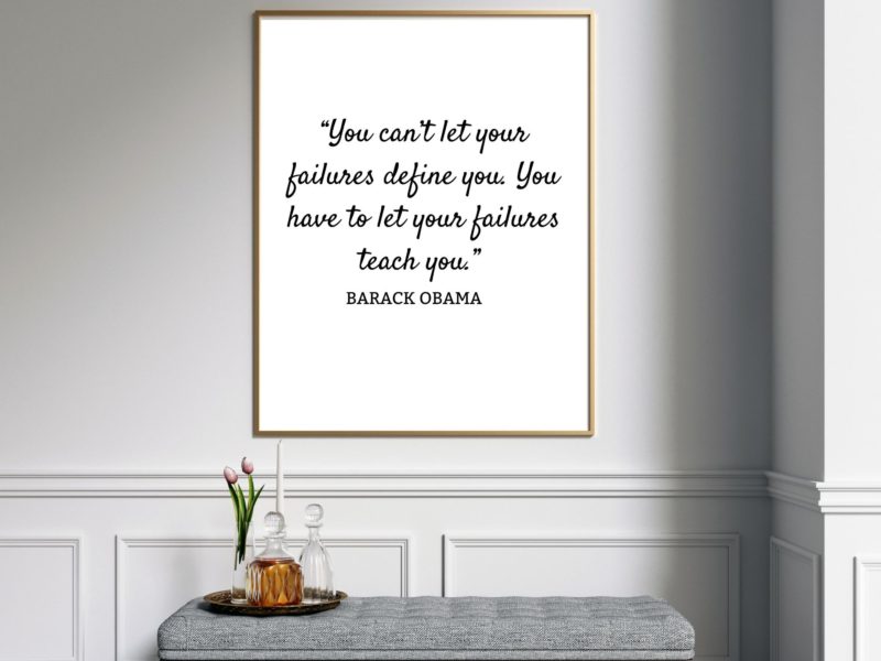 Barack Obama Motivational Quote Poster