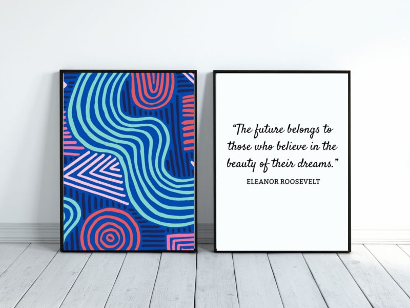 Eleanor Roosevelt Inspirational Quote Poster