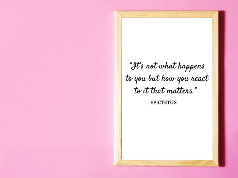 Epictetus Motivational Quote Poster