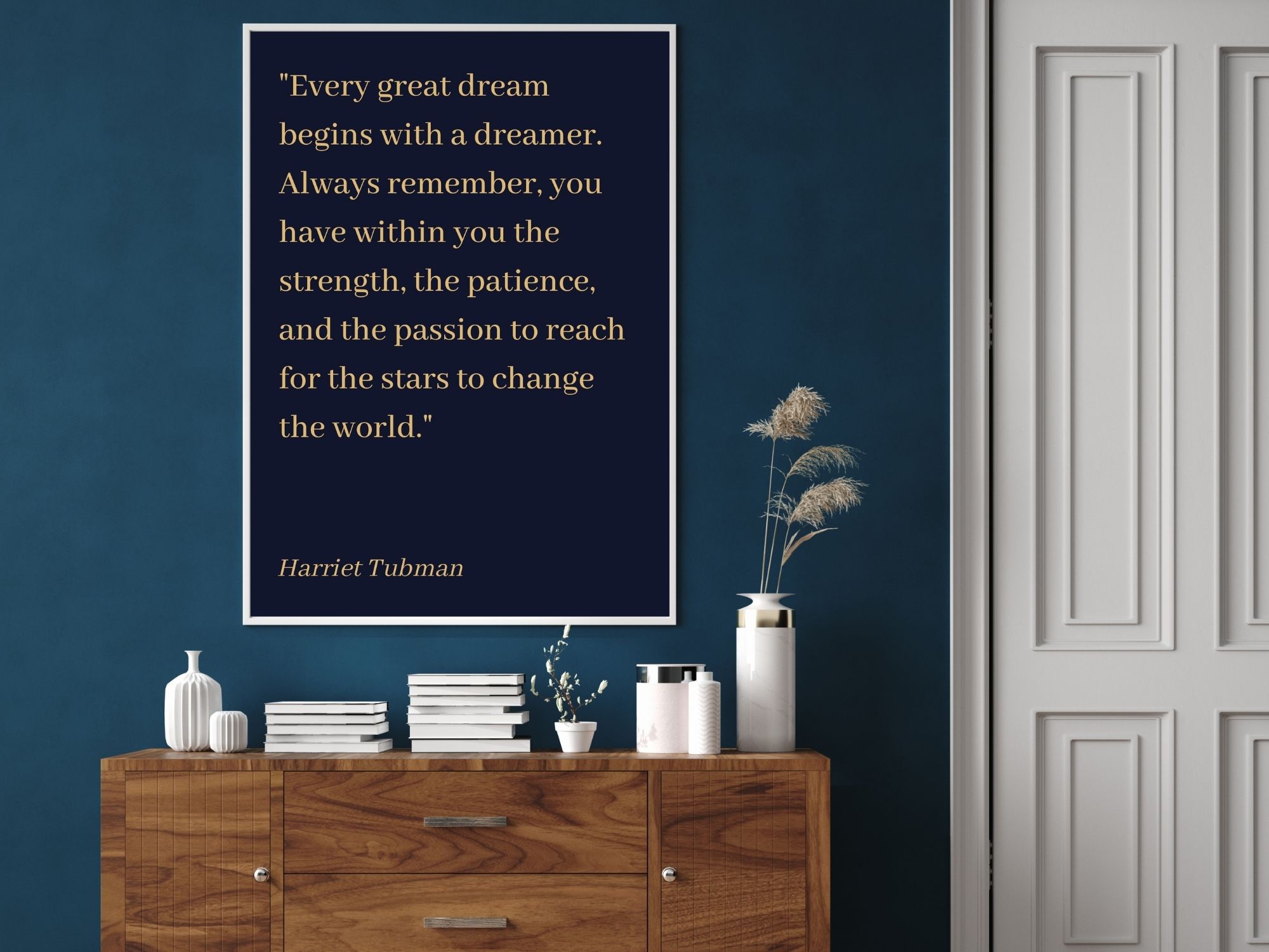 Harriet Tubman Quote - Every great dream begins | Wall Art | Museum ...