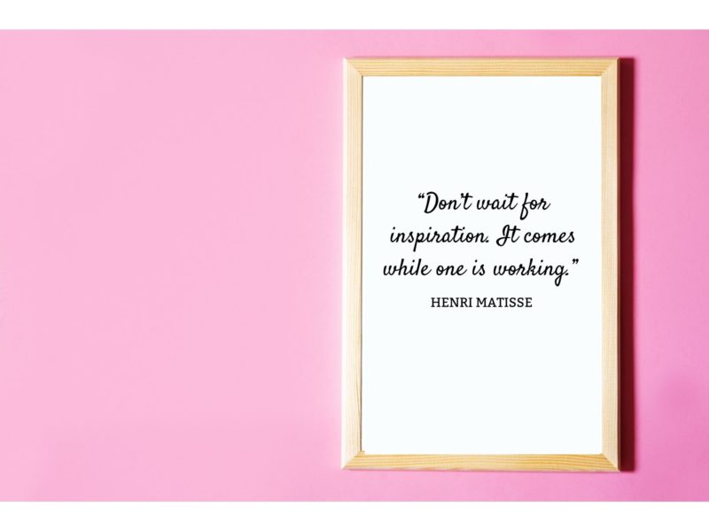 Henri Matisse Motivational Quote Poster