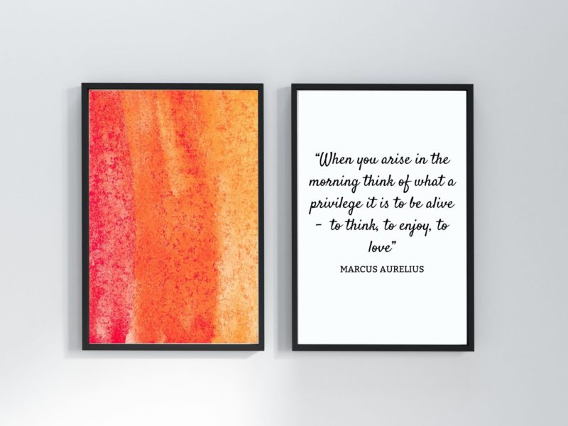 Marcus Aurelius Inspirational Quote Poster