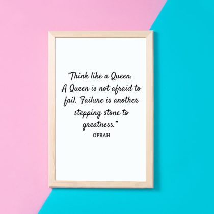 Oprah Motivational Quote Poster