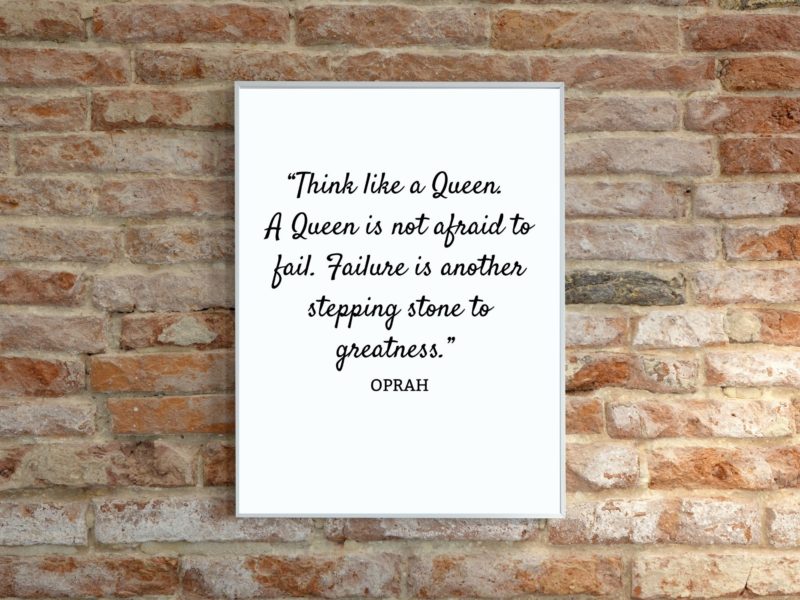 Oprah Motivational Quote Poster