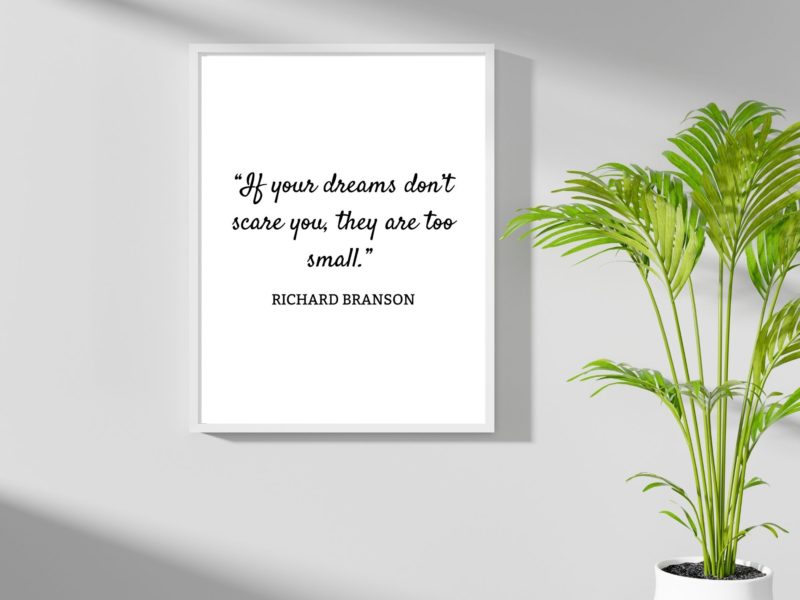 Richard Branson Motivational Quote Poster