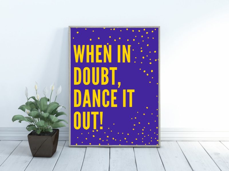 When in doubt Poster