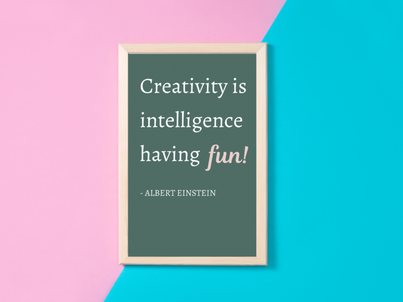 Albert Einstein Motivational Quote Poster
